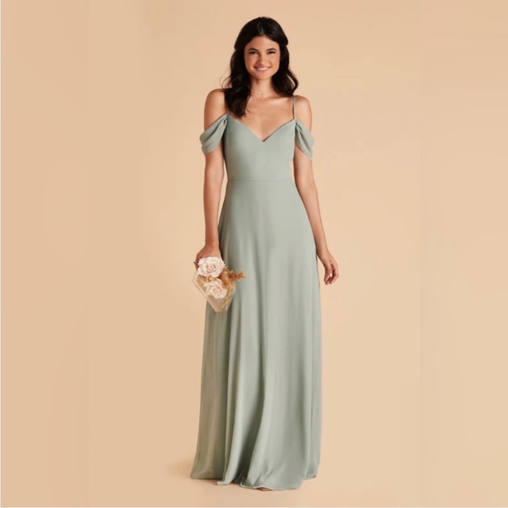 Devin Convertible Birdy Grey Bridesmaid Dress Chiffon Sage